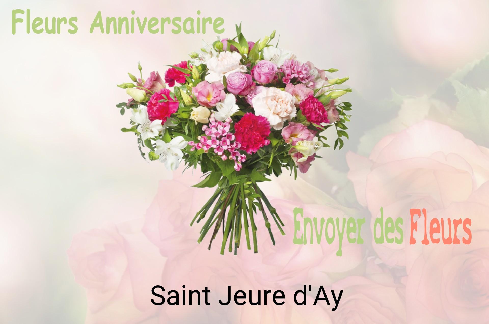 Bouquet de fleurs d’anniversaire livré à Saint-Jeure-d'Ay