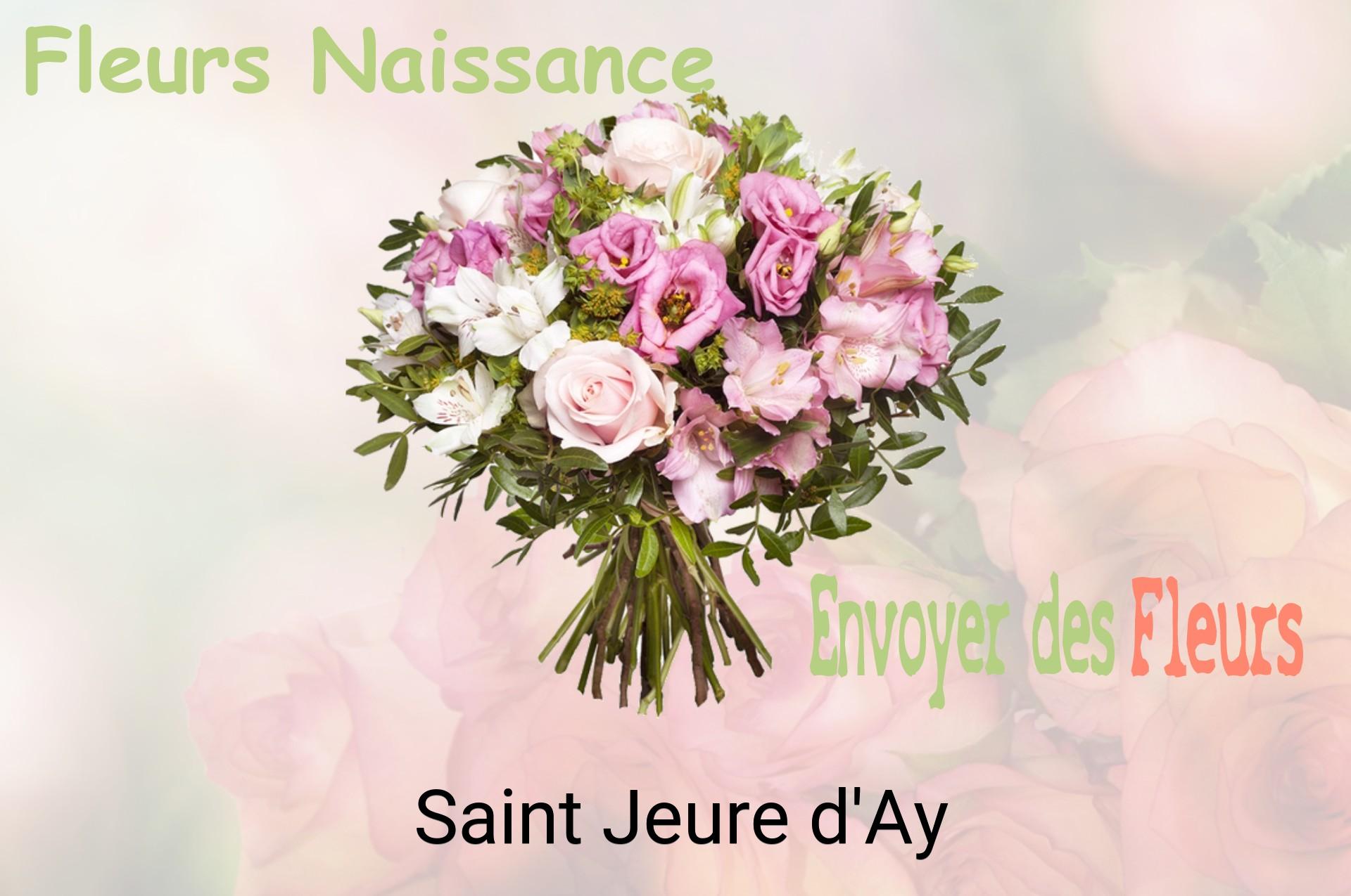 Bouquet de fleurs de naissance livré à Saint-Jeure-d'Ay