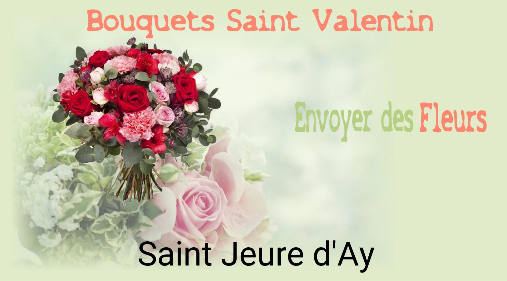 Roses de Saint-Valentin livrées à Saint-Jeure-d'Ay
